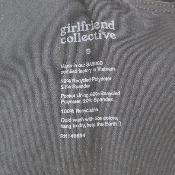 Girlfriend Collective Black Midnight Tommy Pickleball Unitard Dress Sz S NEW - Picture 9 of 11